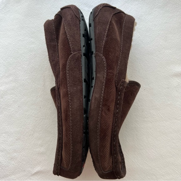 New Ugg Ascot Men’s Slipper in Brown Size 8 - Picture 5 of 7
